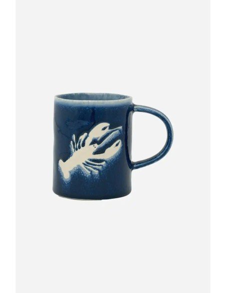 taza cerámica gres langosta 