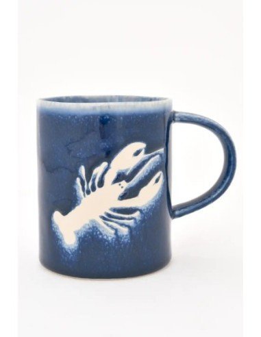  taza cerámica gres langosta 