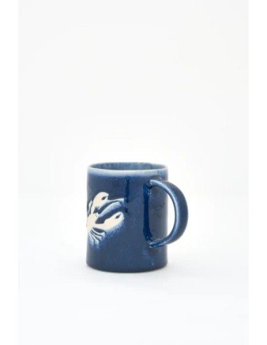  taza cerámica gres langosta 