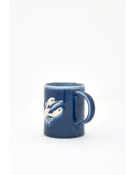  taza cerámica gres langosta 