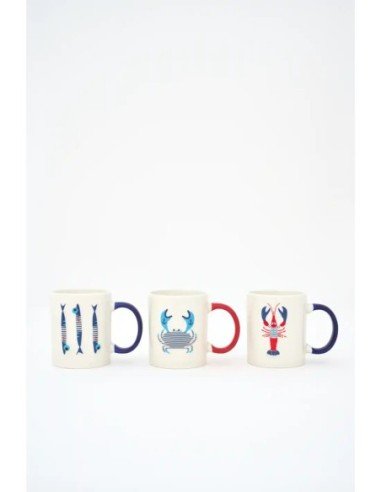  taza ceramica cangrejo