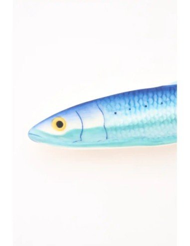  plato pez alargado azul 