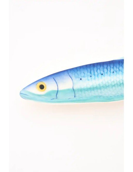  plato pez alargado azul 
