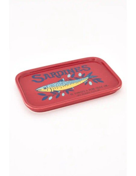  Plato vintage sardinas de dolomita - Rojo 
