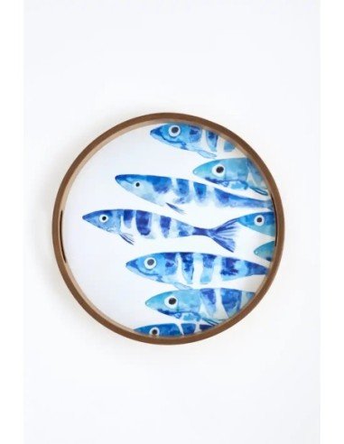 bandeja pequeña peces acuarela 