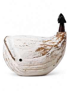 ballena de madera cola de hierro