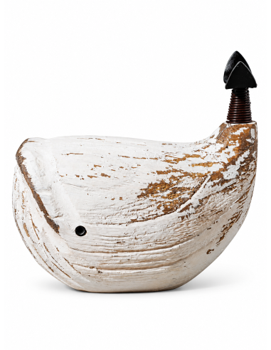 ballena de madera cola de hierro