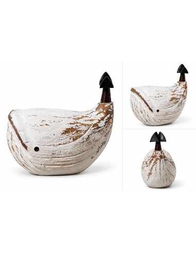 ballena de madera cola de hierro