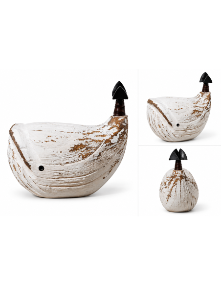 ballena de madera cola de hierro