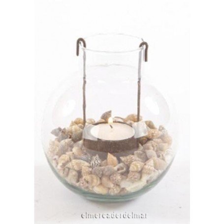 Porta velas náutico de cristal