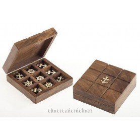 Caja náutica madera tres en raya