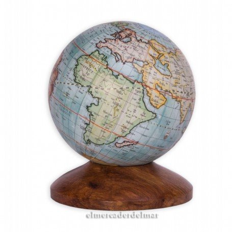 Globo terrestre Mapamundi con peana
