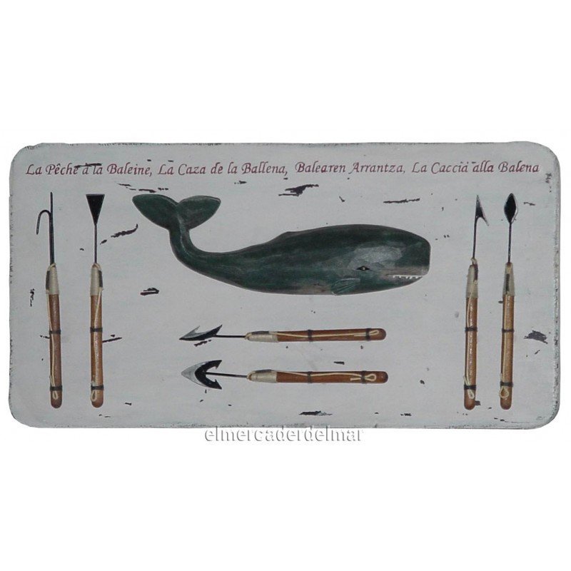 Cuadro náutico ballena