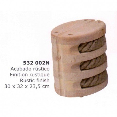 TABURETE CUADERNAL EN MADERA NATURAL