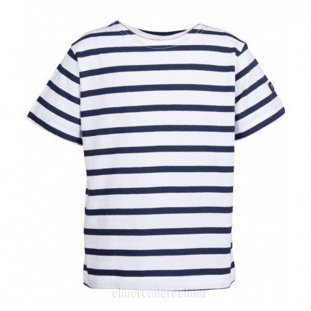 Camiseta marsellesa náutica de niño y niña