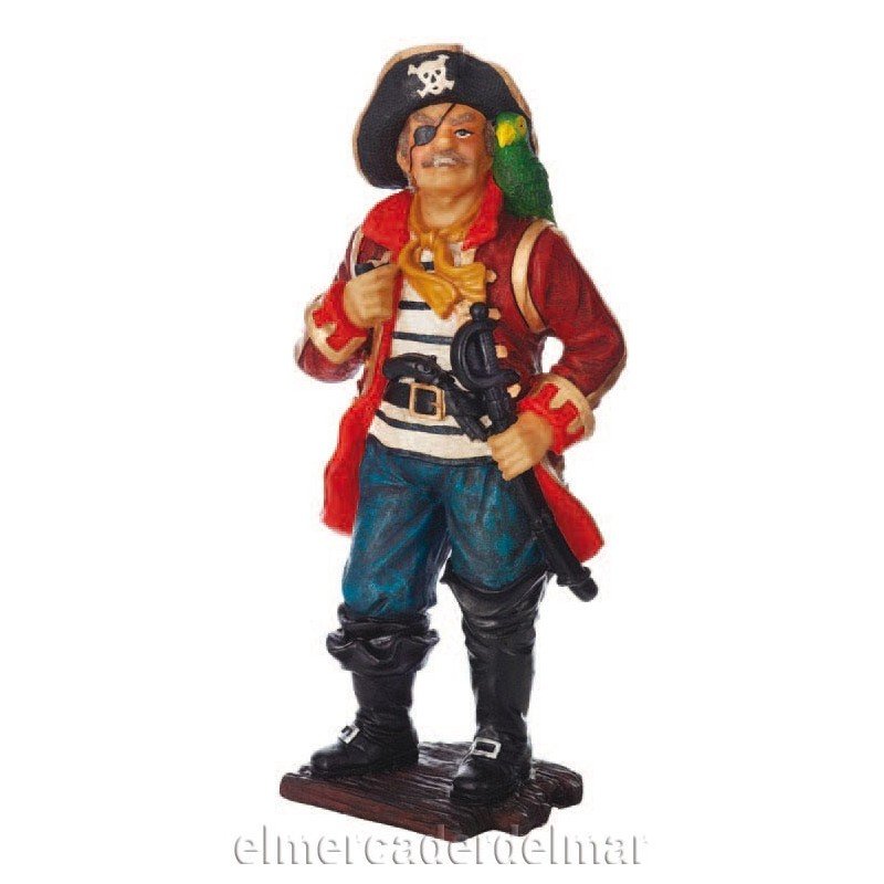 Personaje pirata con loro