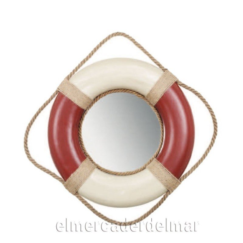 Salvavidas marinero con espejo