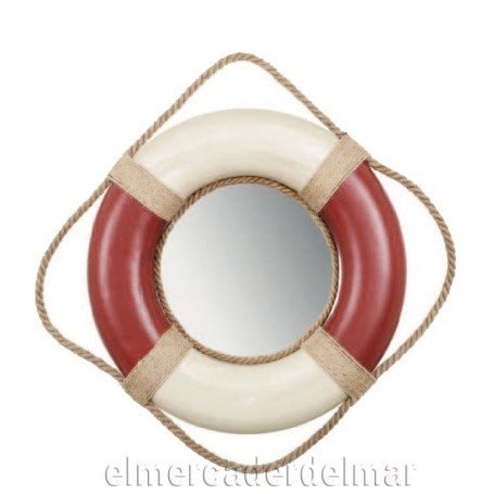 Salvavidas marinero con espejo