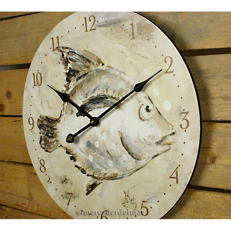 Reloj náutico de madera 