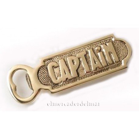 ABREBOTELLAS náutico latón CAPTAIN