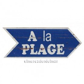 Placa de madera náutica