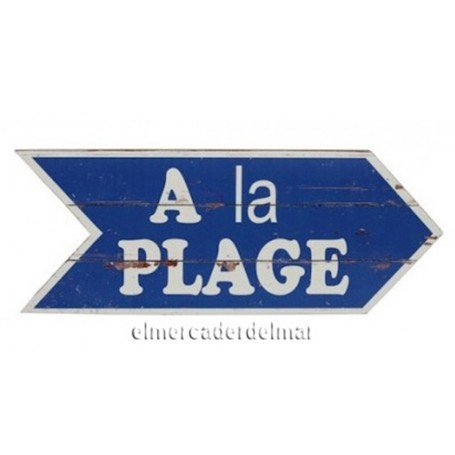 Placa de madera náutica