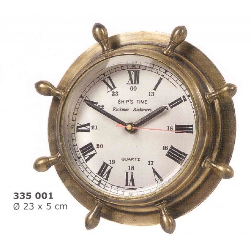 RELOJ TIMÓN DE LATÓN 