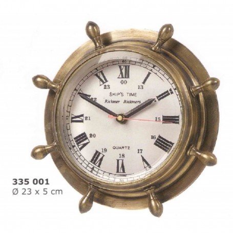 RELOJ TIMÓN DE LATÓN 