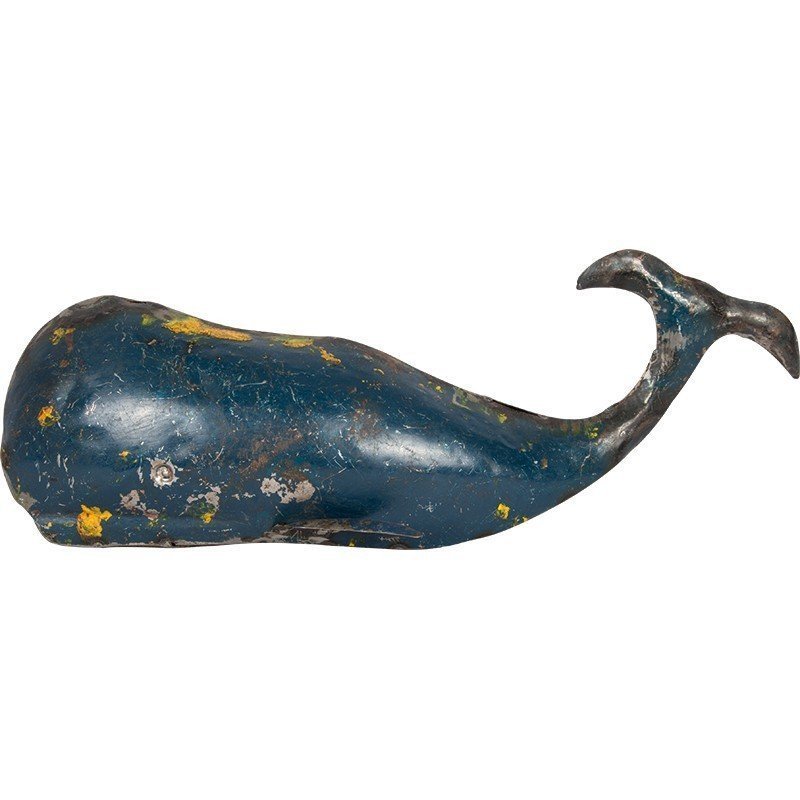 Figura marinera Ballena en metal