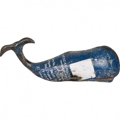 Figura marinera Ballena en metal Figura marinera Ballena en metal