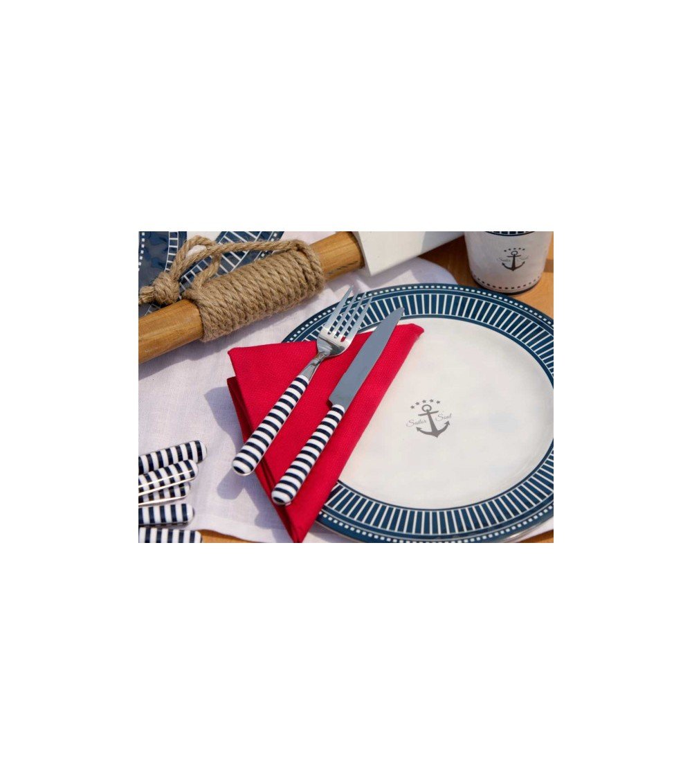 Plato plano marinero Sailor de melamina Decoracion Mar