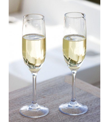 Copa de champagne irrompible transparente Decoración Mar