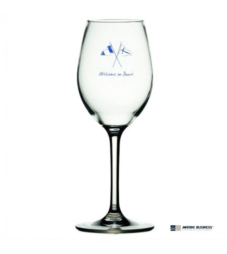 Copa de vino irrompible Welcome On Board  Decoración Mar
