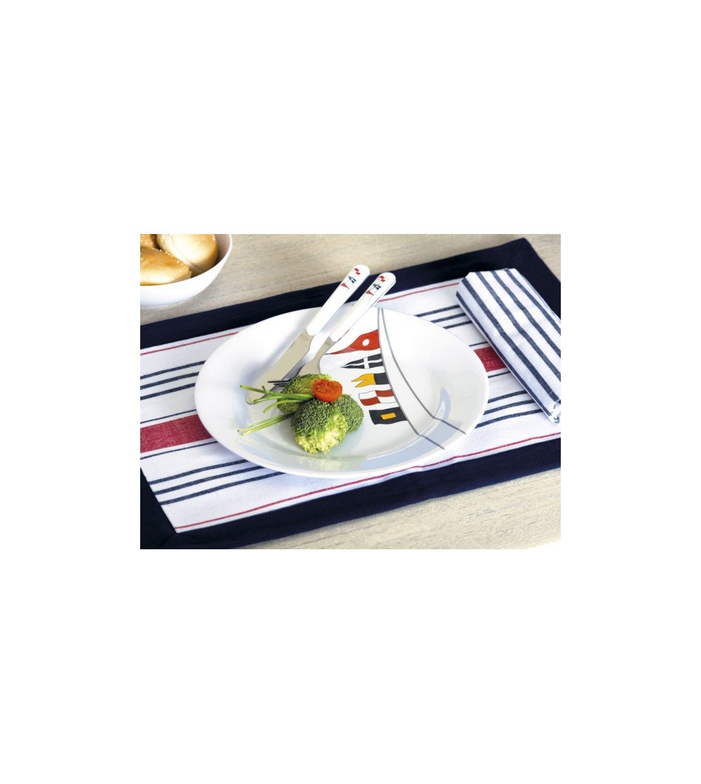 Juego de cubertería náutica irrompible Regata Decoración Mar