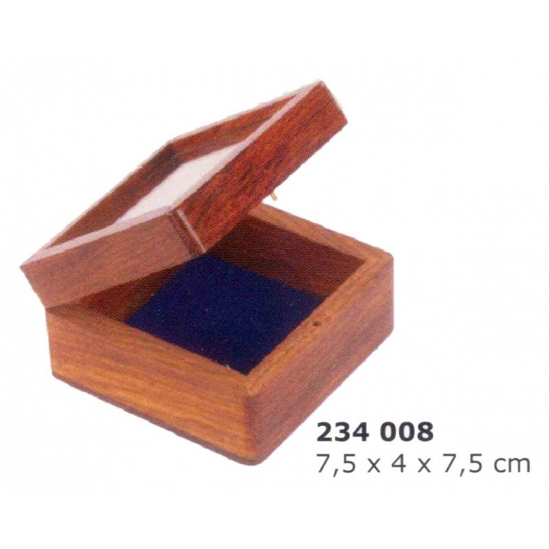 ESTUCHE MADERA TAPA VIDRIO