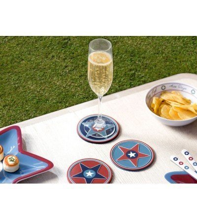 Juego de posavasos antideslizantes Enjoy Life Decoración Mar 2