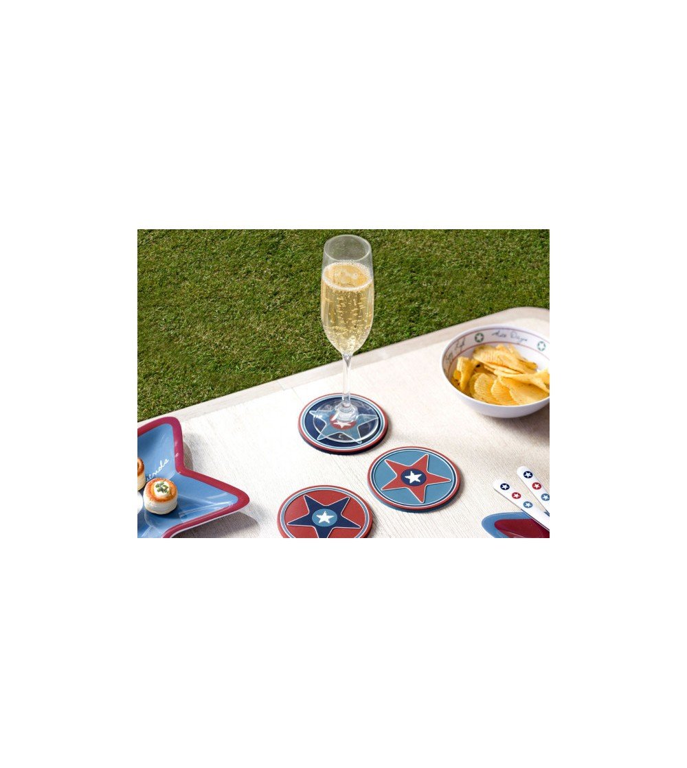 Juego de posavasos antideslizantes Enjoy Life Decoración Mar