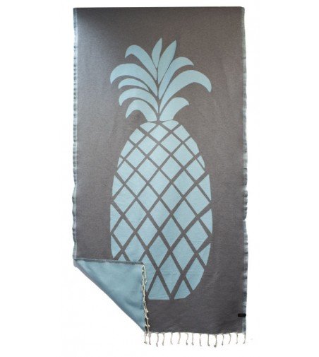 Pareo Fouta de Tejido Jacquard | Modelo Piña Azul 1 m x 2 m en Decoración Mar