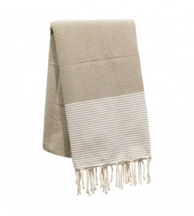 Pareo Fouta de Tejido nido de abeja Modelo lili gris 1 m x 2 m