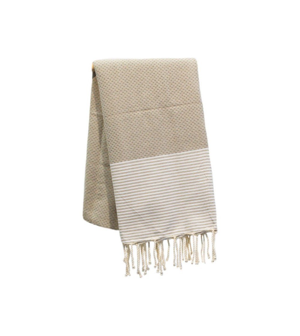 Pareo Fouta de Tejido nido de abeja Modelo lili gris 1 m x 2 m
