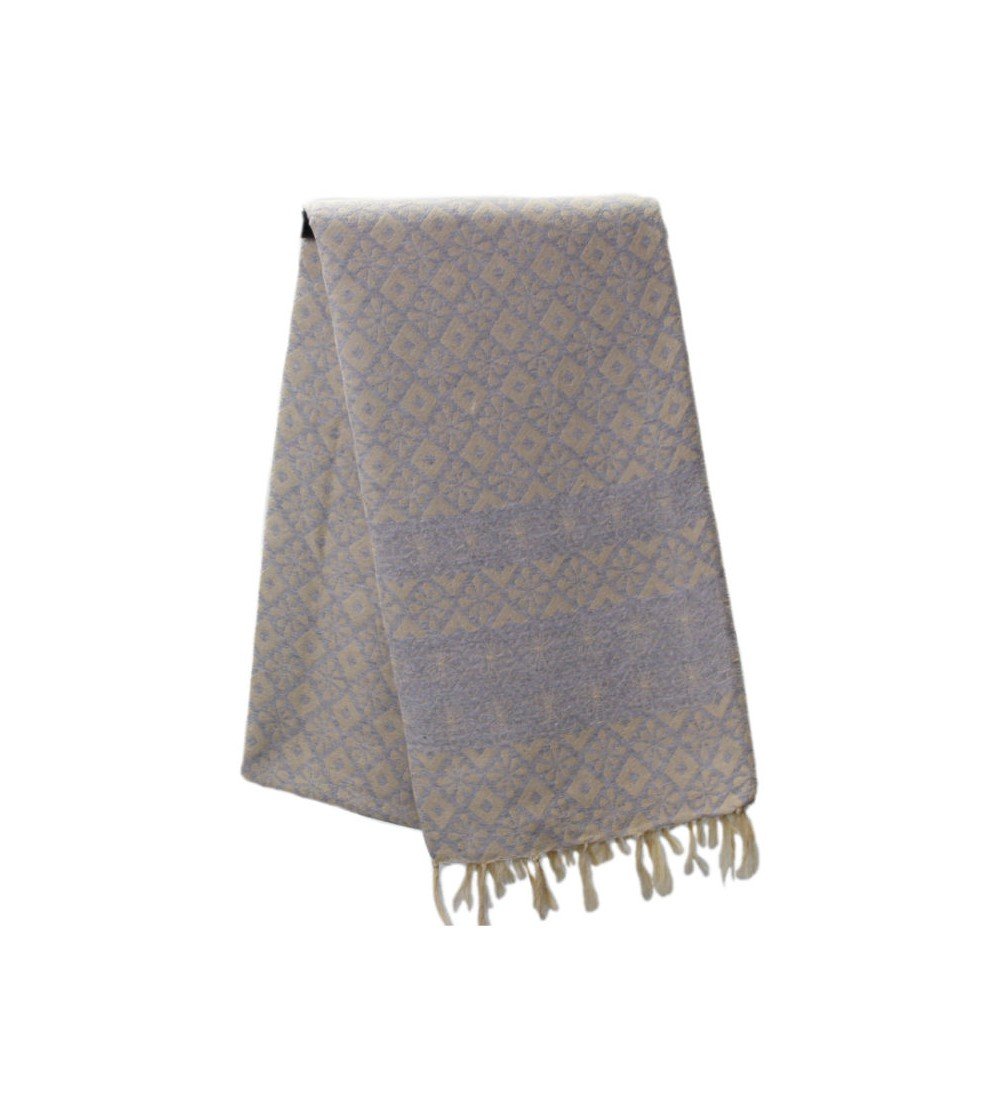 Pareo Fouta de Tejido Jacquard | Modelo Cartago gris oscuro  en Decoración Mar