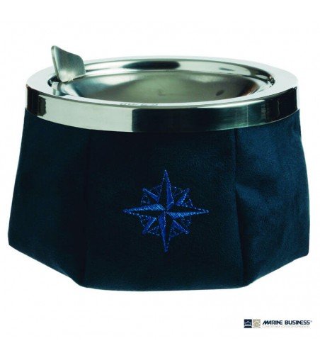 Cenicero náutico antideslizante | Modelo Blue Navy de ante en Decoración Mar