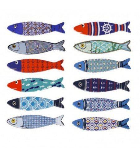 Imanes de peces variados para la decoración marinera