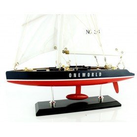 Maqueta de velero Copa América OneWorld en DecoracionMar.com 2