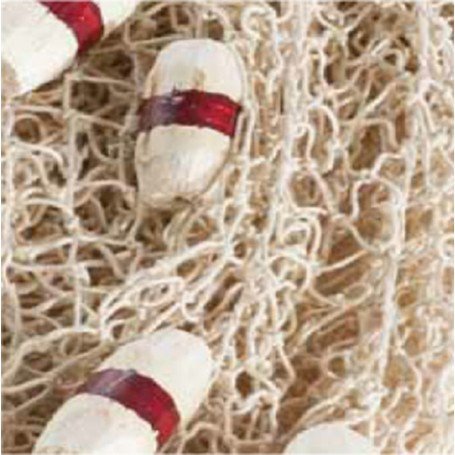 Red de pescador de algodón beige para decoración náutica en decoracion mar