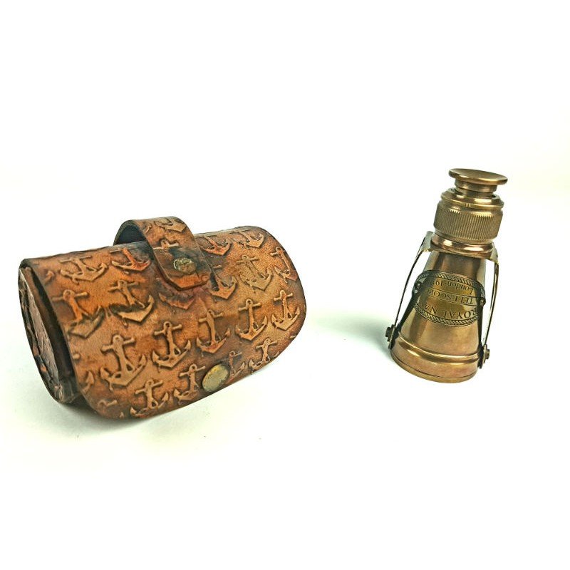 Monocular náutico con estuche de cuero en decoracionmar.com