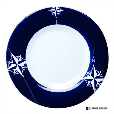 Pack de vajilla de melamina irrompible Northwind (6 servicios) en decoracionmar.com para decoración náutica y marinera