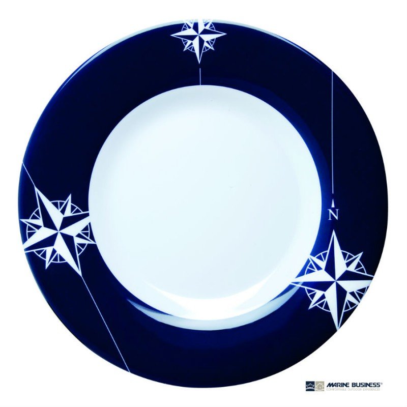 Pack de vajilla de melamina irrompible Northwind (6 servicios) en decoracionmar.com para decoración náutica y marinera