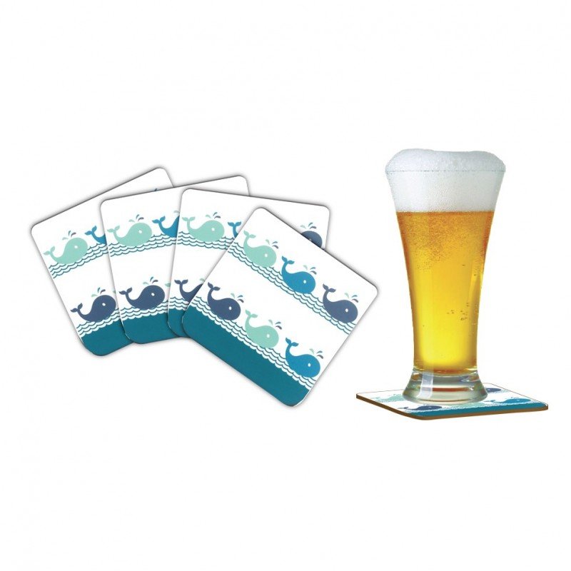 Juego de posavasos marinero 'Peces' en decoracionmar.com para decoración náutica