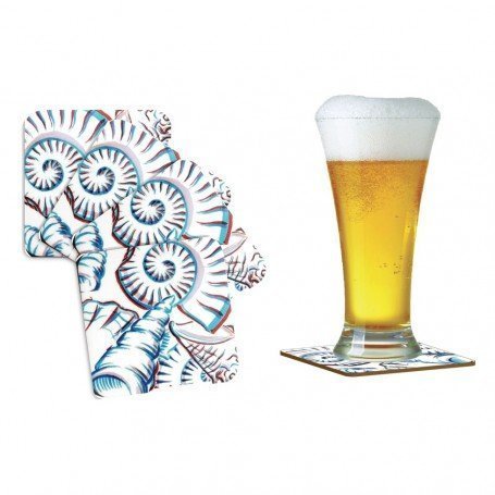 Juego de posavasos marinero 'caracolas' en decoracionmar.com para decoración náutica